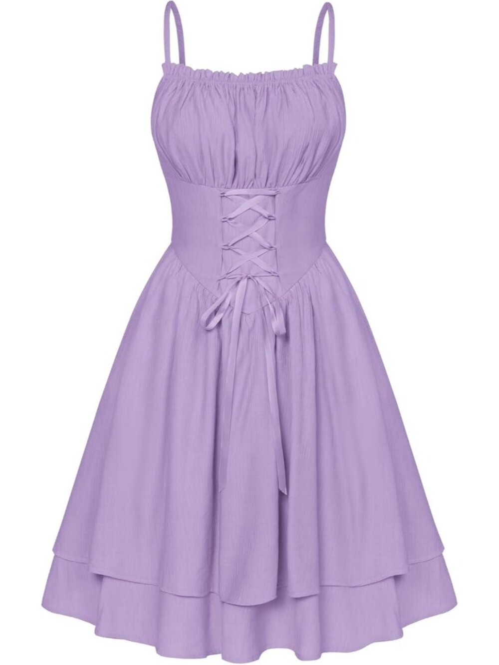 Women's Lavender Corset Fairy Chiffon Mini Dress Graduation Party Sundress
